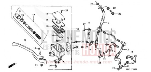 FR. BRAKE MASTER CYLINDER GL1500CV de 1997